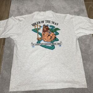 COMPSRON Two Soffes Choice Shirt Mens XL Gray Ruler Of The Seas US Navy Graphic